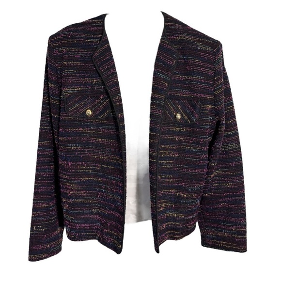 Vintage D’Allaird’s Lightweight Crop Open Front Blazer, M? - Picture 3 of 8